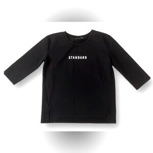 STANDARD SEM/R 3/4 Sleeve Split Front Hem Sport Athletic Top Women’s Size S